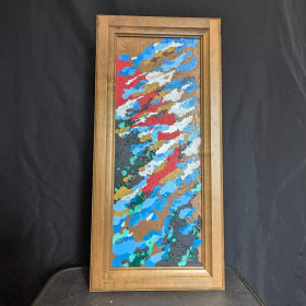 Acrylic on Old Cabinet Door - Colin McGuirk McNeil item