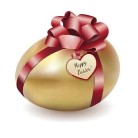Gold Egg with Gift Card item