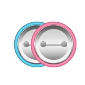 Two 3in photo buttons item