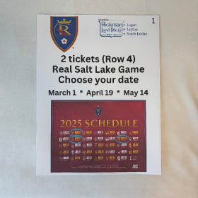Two Real Salt Lake Soccer Game Tickets #1 item