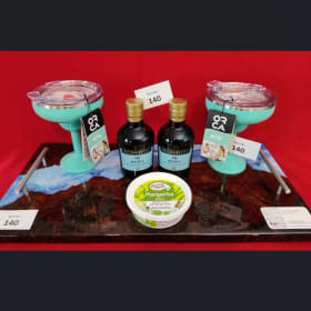 Beautiful NW Wood Custom Serving Tray & Margaritas! item