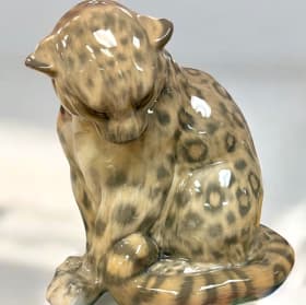 Porcelain Snow Leopard Royal Copenhagen item