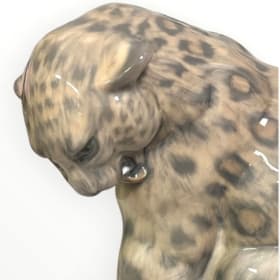 Porcelain Snow Leopard Royal Copenhagen item