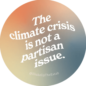 Climate Crisis is Not a Partisan Issue Sticker item