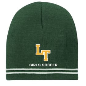 Green & White Stripe Beanie item