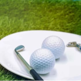 Golfer with Dinner Ticket item