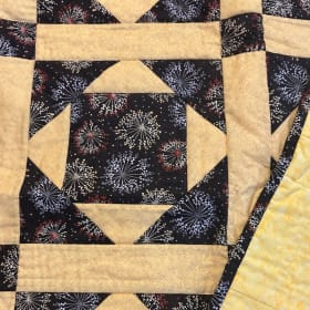 Quilt - Yellow Fireworks item