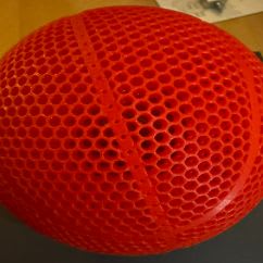 Mini 3-d Printed Basketball (5 inch diameter) item