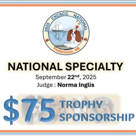 $75 National Specialty Trophy Sponsorship item