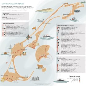 Localisation sur la carte des Iles du Répertoire gourmand item