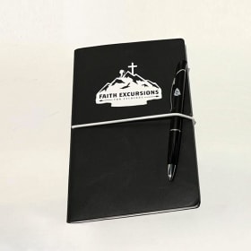 Photo of Notebook & Pen with Logo