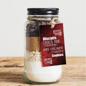 Biscuits choco noir canneberge en pot item
