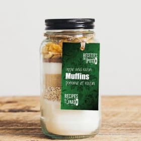 Muffins pomme raisin en pot item