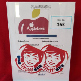 Applebee’s $50 eGift Card & (2) Wendy’s $20 Gift Cards item