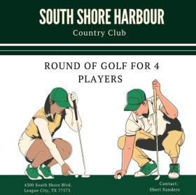 Round of Golf for 4 at South Shore Harbour! item