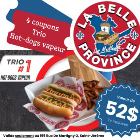 BELLE PROVINCE  - 4 certificats-cadeaux pour un trio #1 (3) item