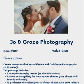 EXPERIENCES: #109- Jo & Grace Photography item