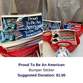 Proud to Be An American Sticker item