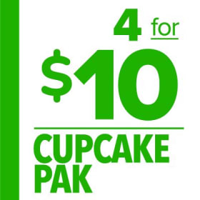 4 for $10 Cupcake Pak item