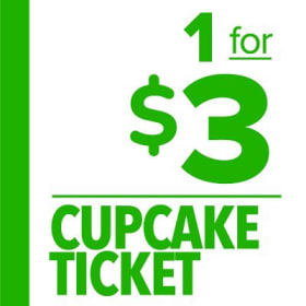 1 for $3 Cupcake Ticket item