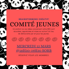 Comité jeunes - 12 mars @18h30-19h30 SORB item