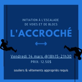 Escalade à l'Accroché - 18h15-21h30 item