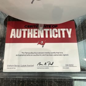 Bucs Graham Barton Signed Football item