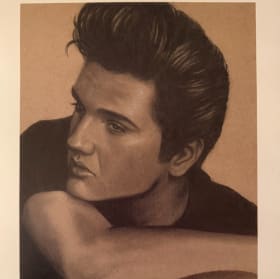Elvis Presley Pencil Print item