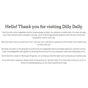 Dilly Dally Kids Toy Store Voucher item