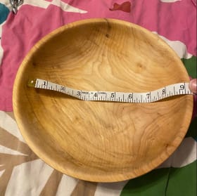 9 inch Hand Turned Maple Wood Bowl by Randy Brown item