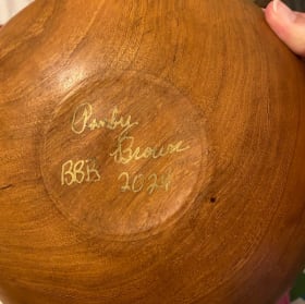 9.5 inch Hand Turned Wood Bowl by Randy Brown item