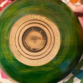 9.5 inch Hand Turned Wood Bowl "Easter" by Randy Brown item