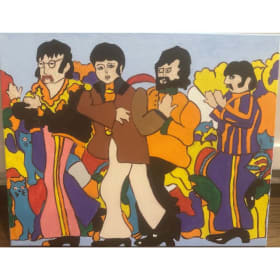 Beatles - 16x20 Acrylic on Canvas item