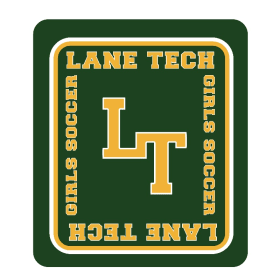 Lane Tech Girls Soccer Mink Sherpa Blanket item