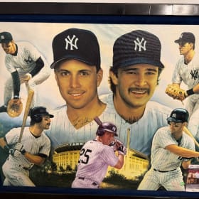 Don Mattingly & Tino Martinez Autographed Painting item