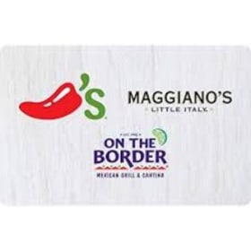 GIFTCARDS: #116- On The Border, Chili's, Magianos item