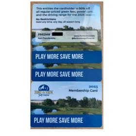 4 Rounds of Golf with 4 Play More Save More Memberships item