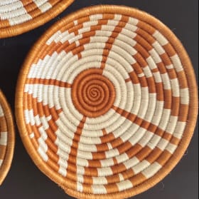 Medium Carmel Woven Basket item