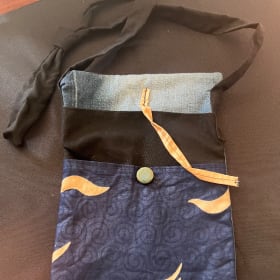 Cotton Fabric Bags, Cross Body or Fanny Pack item