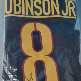 Brian Robinson Jr Autographed Commanders Jersey 8 item