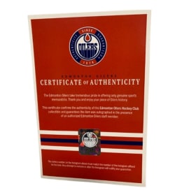 Autographed Edmonton Oilers Ball Cap item