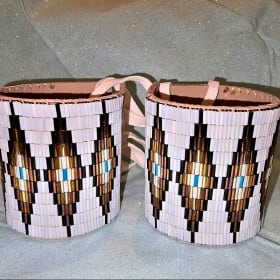 Pair of Handmade Beaded Bow Guards item