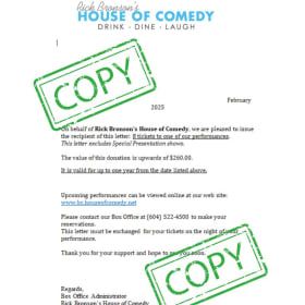 8 Tickets to House of Comedy! item