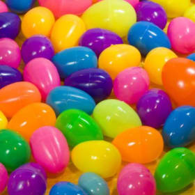 90 plastic eggs item