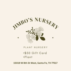 Nursery Gift Card and Plant item