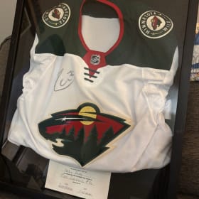 #82 - Zuccarello Signed Jersey in Shadow Box item