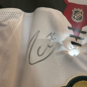 #82 - Zuccarello Signed Jersey in Shadow Box item