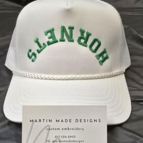 White hornets hat adjustable item