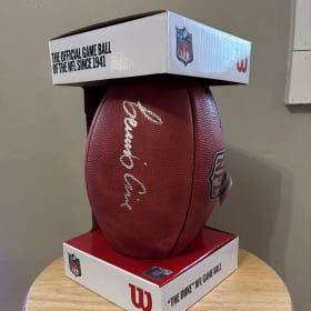 #10 - Lewis Cine Signed Football item