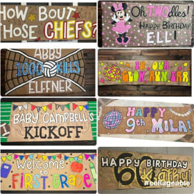 4 Custom Celebration Banners item